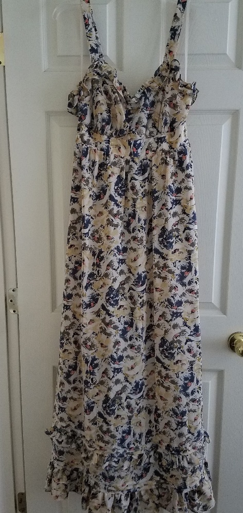 Moulinette Soeurs Hydrangea Petals Maxi Dress